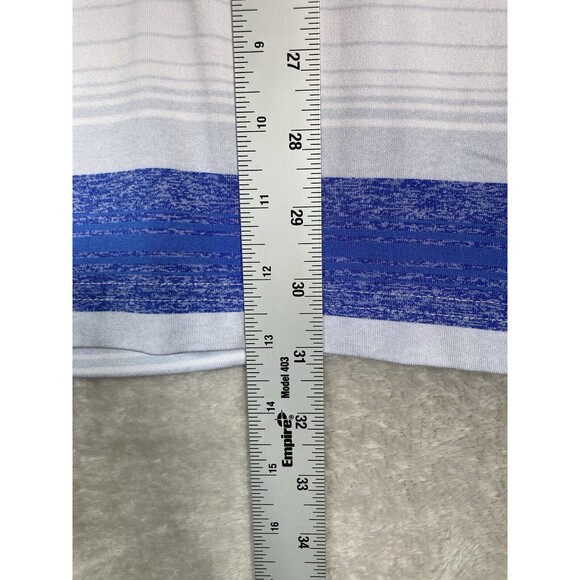 Under Armour The Playoff‎ Polo Golf Shirt Mens M Performance Stretch Striped - Picture 3 of 5